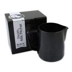 Voltage Coffee Supply Rhino Coffee Gear 20oz. Rhino Stealth Black Milk Frothing Steam Pitcher 20 Oz.