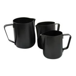 Voltage Coffee Supply Rhino Coffee Gear 20oz. Rhino Stealth Black Milk Frothing Steam Pitcher 20 Oz.