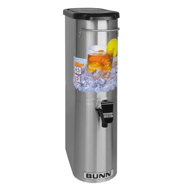 Combo Brewers Bunn 39600.0031 TDO 3.5 Gal. Narrow Iced Tea Dispenser With Solid Lid 1 Combo Brewers Bunn 39600.0031 TDO 3.5 Gal. Narrow Iced Tea Dispenser With Solid Lid