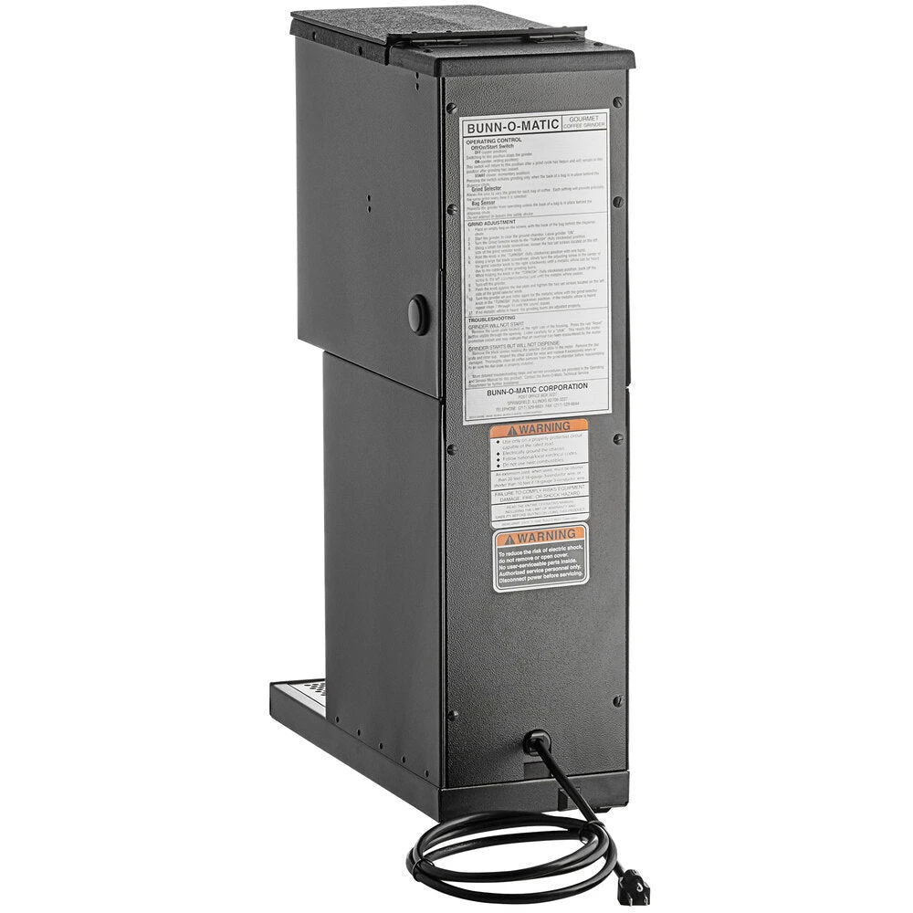 Grinders Bunn G2 HD 2 Lb. Bulk Coffee Grinder Black 22102.0000 2 Grinders Bunn G2 HD 2 Lb. Bulk Coffee Grinder Black 22102.0000