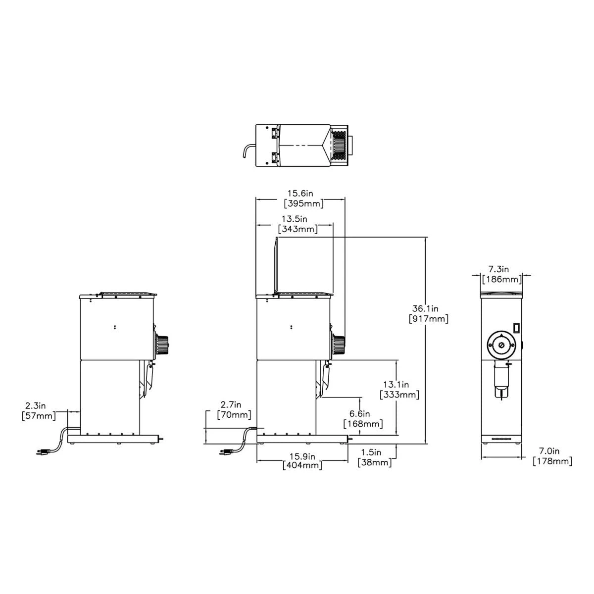 Grinders Bunn G2 HD 2 Lb. Bulk Coffee Grinder Black 22102.0000 3 Grinders Bunn G2 HD 2 Lb. Bulk Coffee Grinder Black 22102.0000