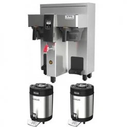 Voltage Coffee Supply Fetco CBS-2132XTS Touchscreen Twin 1.0 Gal. Coffee Brewer 240V, 3300-4700W