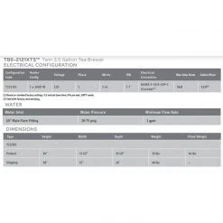 Tea Brewers Fetco TBS-2121 XTS T212101 Twin 3.5 Gal. Iced Tea Brewer 6 Tea Brewers Fetco TBS-2121 XTS T212101 Twin 3.5 Gal. Iced Tea Brewer