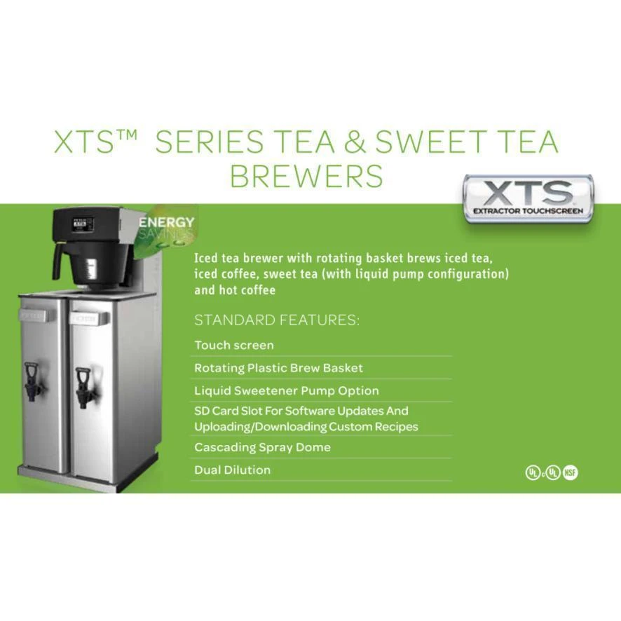 Tea Brewers Fetco TBS-2121 XTS T212101 Twin 3.5 Gal. Iced Tea Brewer 4 Tea Brewers Fetco TBS-2121 XTS T212101 Twin 3.5 Gal. Iced Tea Brewer