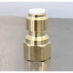 Voltage Coffee Supply Parts & Accessories John Guest Female Flare Brass Adapter 1/4
