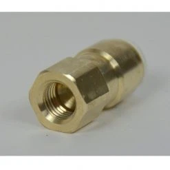 Voltage Coffee Supply John Guest Female Flare Brass Adapter 3/8