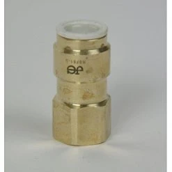 Voltage Coffee Supply John Guest Female Flare Brass Adapter 3/8