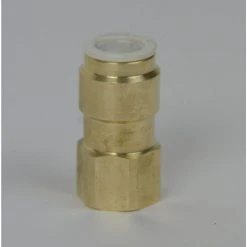 Voltage Coffee Supply John Guest Female Flare Brass Adapter 3/8
