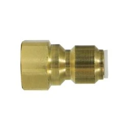 Voltage Coffee Supply John Guest Female Flare Brass Adapter 3/8