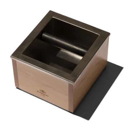 Voltage Coffee Supply La Marzocco Barista Basics Knockbox Wood Knock Box Parts & Accessories 2 Voltage Coffee Supply La Marzocco Barista Basics Knockbox Wood Knock Box Parts & Accessories