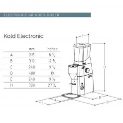 Mazzer Kold S Electronic Espresso Grinder Grinders