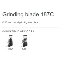 Voltage Coffee Supply Mazzer Robur Kold 3-phase Grinder Conical Burr Set 187C 83mm Trifase Parts & Accessories