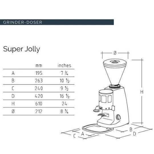 Grinders Mazzer Super Jolly Espresso Grinder Doser Timer 3 Grinders Mazzer Super Jolly Espresso Grinder Doser Timer