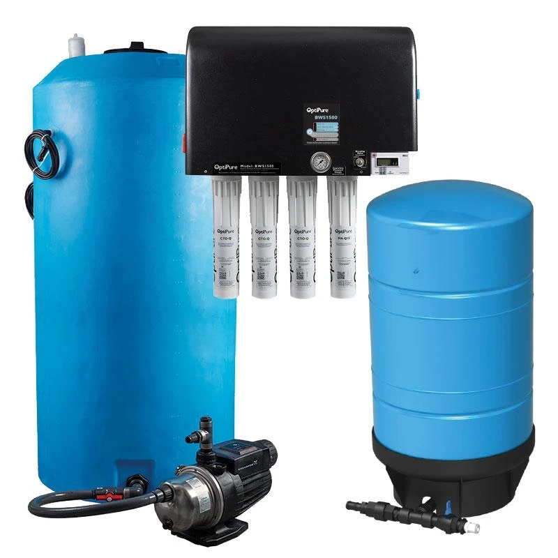 Reverse Osmosis Systems OptiPure BWS1500/300 HF Plus Reverse Osmosis RO Treatment System With Mineral Addition 1 Reverse Osmosis Systems OptiPure BWS1500/300 HF Plus Reverse Osmosis RO Treatment System With Mineral Addition