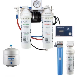 Reverse Osmosis Systems OptiPure Reverse Osmosis, Carbon & Post Filter Water Treatment Package 7 Reverse Osmosis Systems OptiPure Reverse Osmosis, Carbon & Post Filter Water Treatment Package