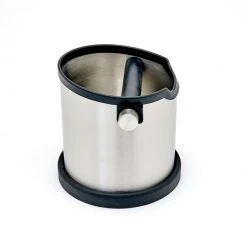 Voltage Coffee Supply Rhino Coffee Gear Rhino Countertop Stainless Round Knock Box - 7"