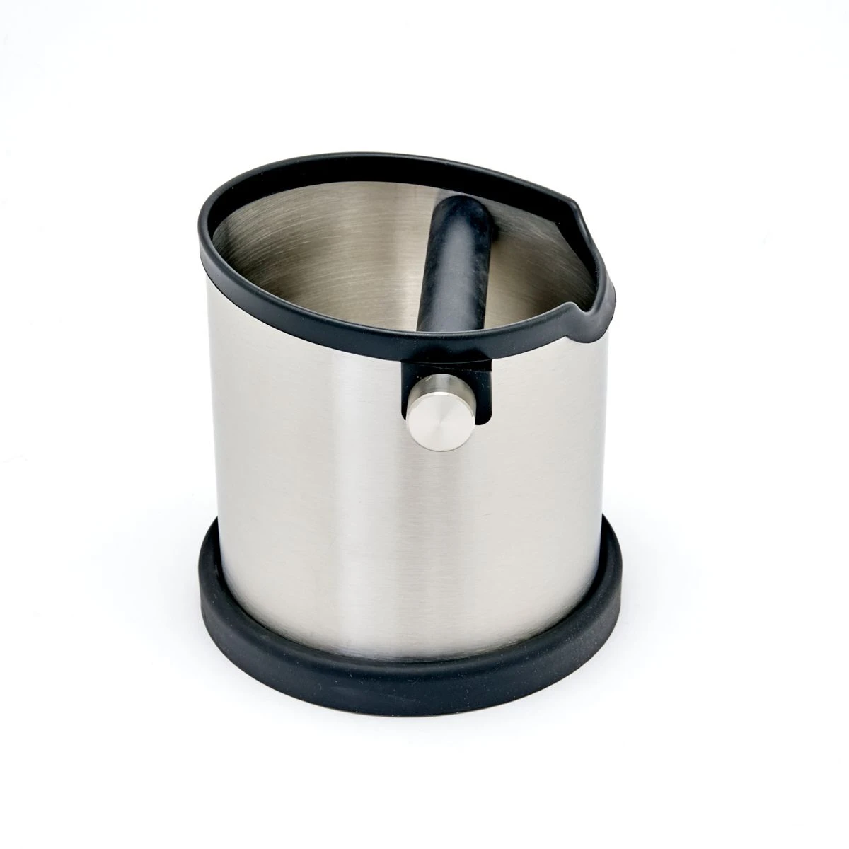 Voltage Coffee Supply Rhino Coffee Gear Rhino Countertop Stainless Round Knock Box - 7" 2 Voltage Coffee Supply Rhino Coffee Gear Rhino Countertop Stainless Round Knock Box - 7"