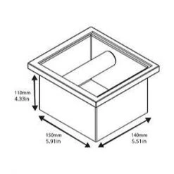 Voltage Coffee Supply Rhino Coffee Gear Rhino Knock Box Open Bottom Chute - 6.62