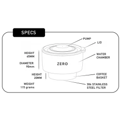 Voltage Coffee Supply Trinity Zero Mini Coffee Press Prosumer/Home