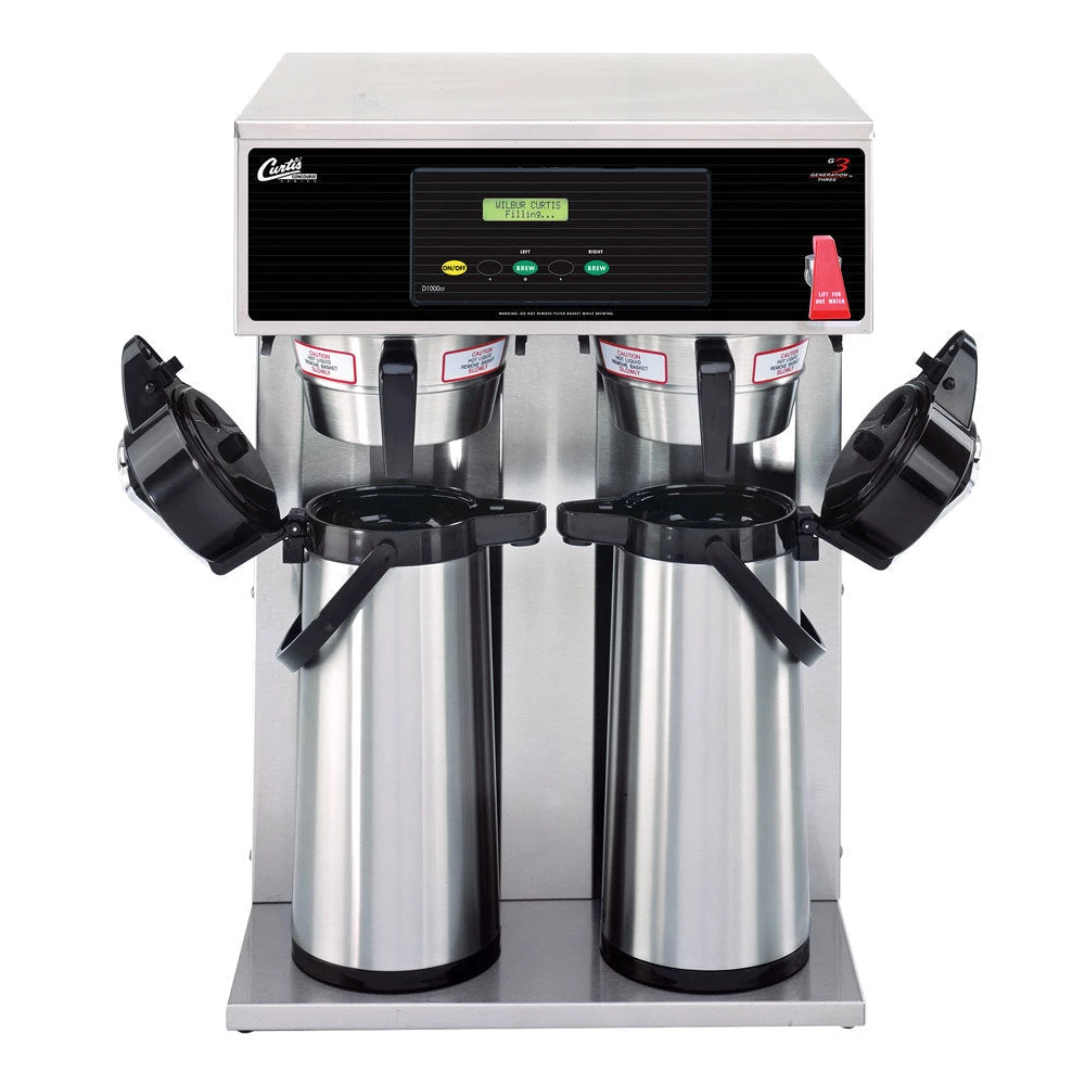 Brewers Wilbur Curtis D1000GT12A000 G3 Airpot Twin 2.5L Coffee Brewer 220v 2 Brewers Wilbur Curtis D1000GT12A000 G3 Airpot Twin 2.5L Coffee Brewer 220v